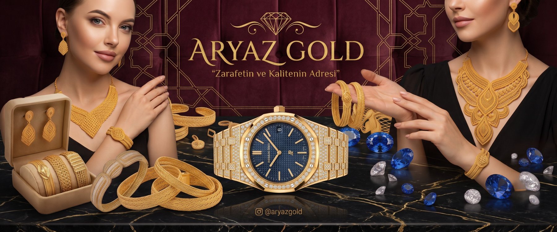 Aryaz Gold — altın kolye, bilezik ve set takımları